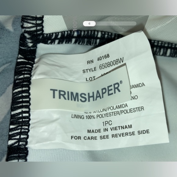 NWT TRIMSHAPER BY MIRACLESUIT WOMEN'S PLUS SIZE ZEBRA ONE PIECE SWIMSUIT 18W - Picture 6 of 12